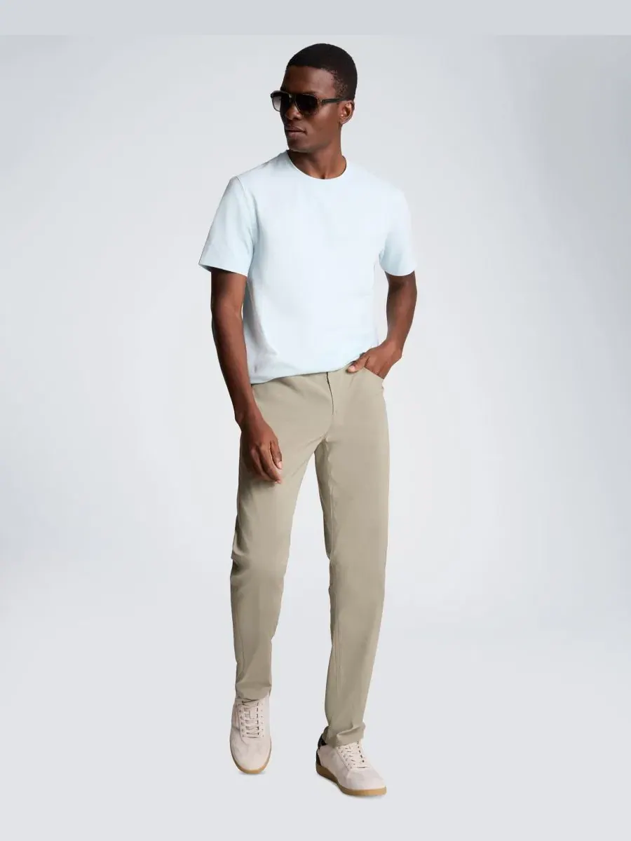 Мужская классическая футболка с круглым вырезом и короткими рукавами Kenneth Cole — изображение 3 из 6, бледный синий