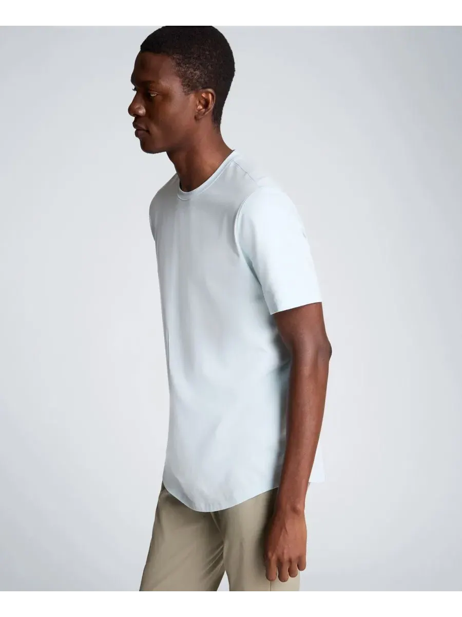 Мужская классическая футболка с круглым вырезом и короткими рукавами Kenneth Cole — изображение 4 из 6, бледный синий