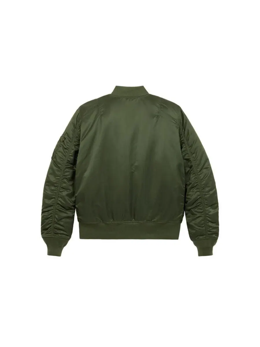 Мужская куртка-бомбер MA-1 Slim Fit Alpha Industries — изображение 5 из 5, шалфейный