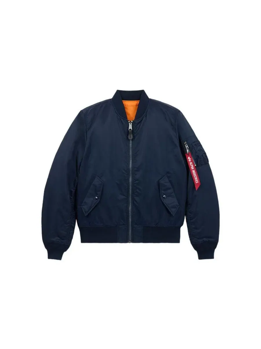 Куртка-бомбер MA-1 Slim Fit Alpha Industries — изображение 4 из 5, синий