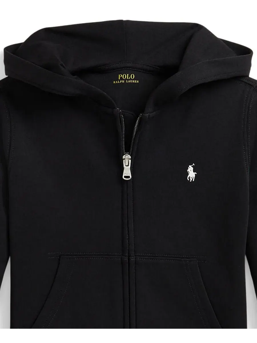 Худи на молнии с капюшоном, с длинным рукавом Polo Ralph Lauren — изображение 3 из 3, черный
