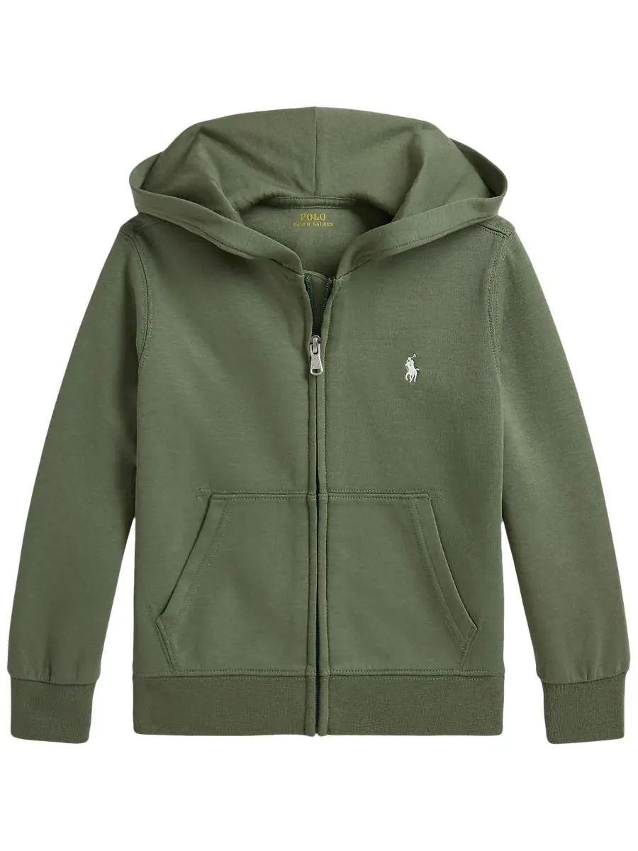 Худи на молнии с капюшоном Polo Ralph Lauren — изображение 1 из 3, зеленый
