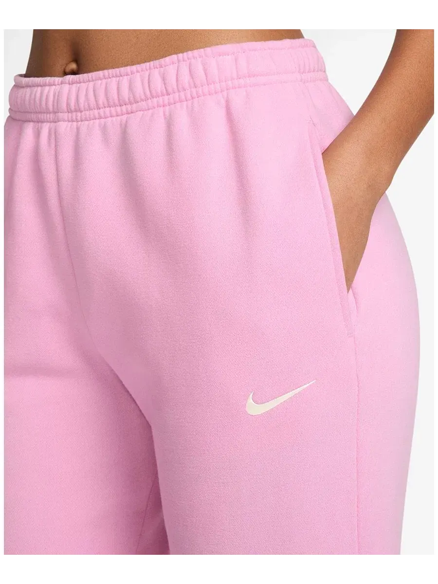 Джоггеры из флиса с утягивающим поясом Nike — изображение 2 из 3, розовый