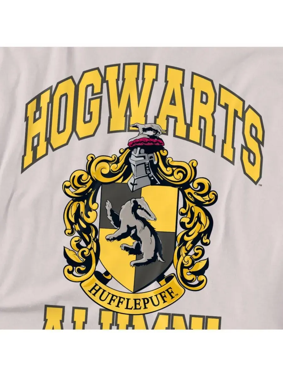 Мужская футболка выпускника Хогвартса Хаффлпафф Harry Potter — изображение 3 из 3, серебряный