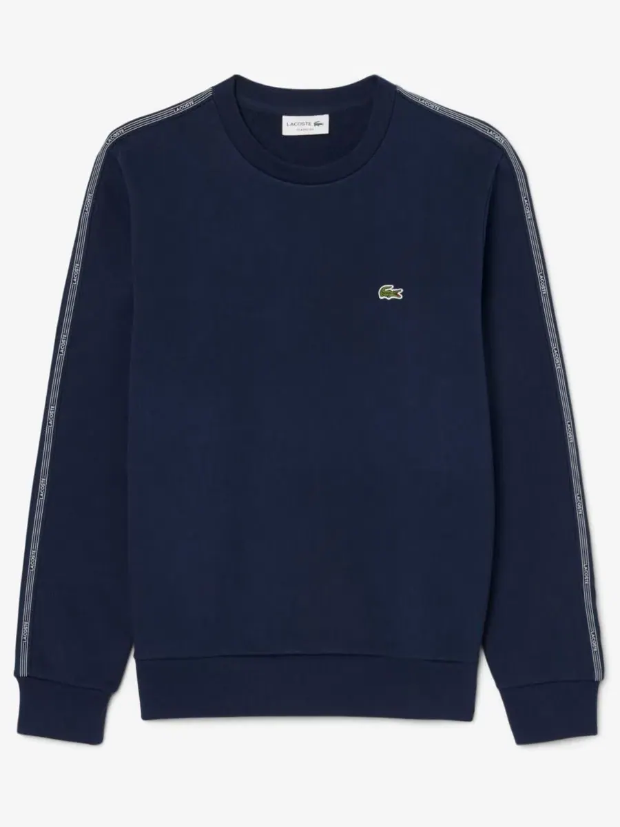 Толстовка мужская Lacoste, с длинными рукавами, классический крой — изображение 5 из 5, темно-синий