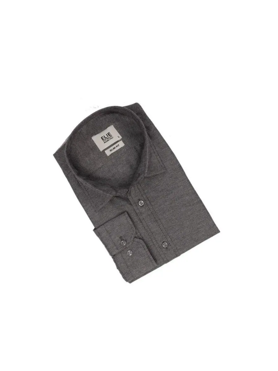 Рубашка с длинным рукавом Slim Fit Elie Balleh — изображение 5 из 5, серый