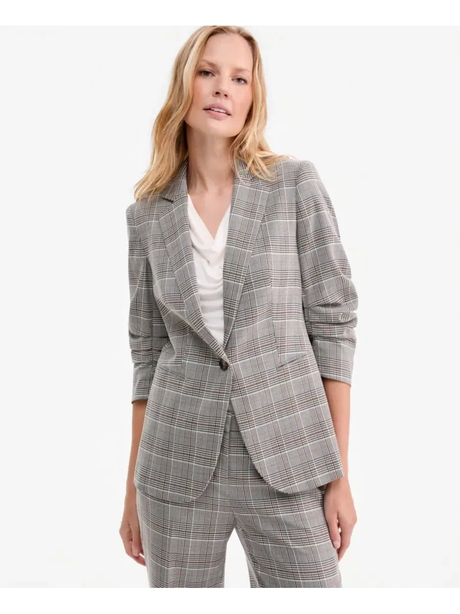 Комплект из жакета, топа и брюк Anne Klein — изображение 1 из 4, черный мульти