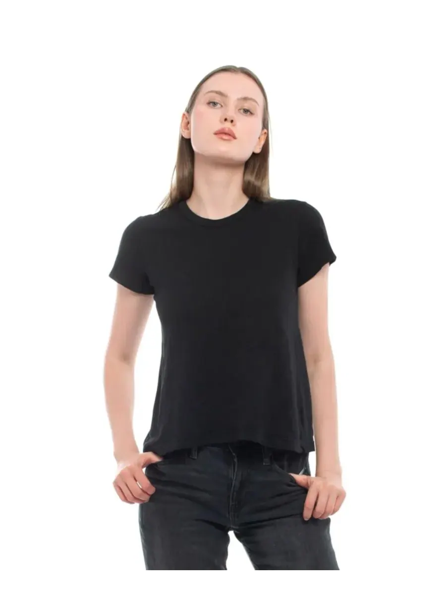 Женская детская футболка с круглым вырезом WILT Clothing — изображение 1 из 5, черный