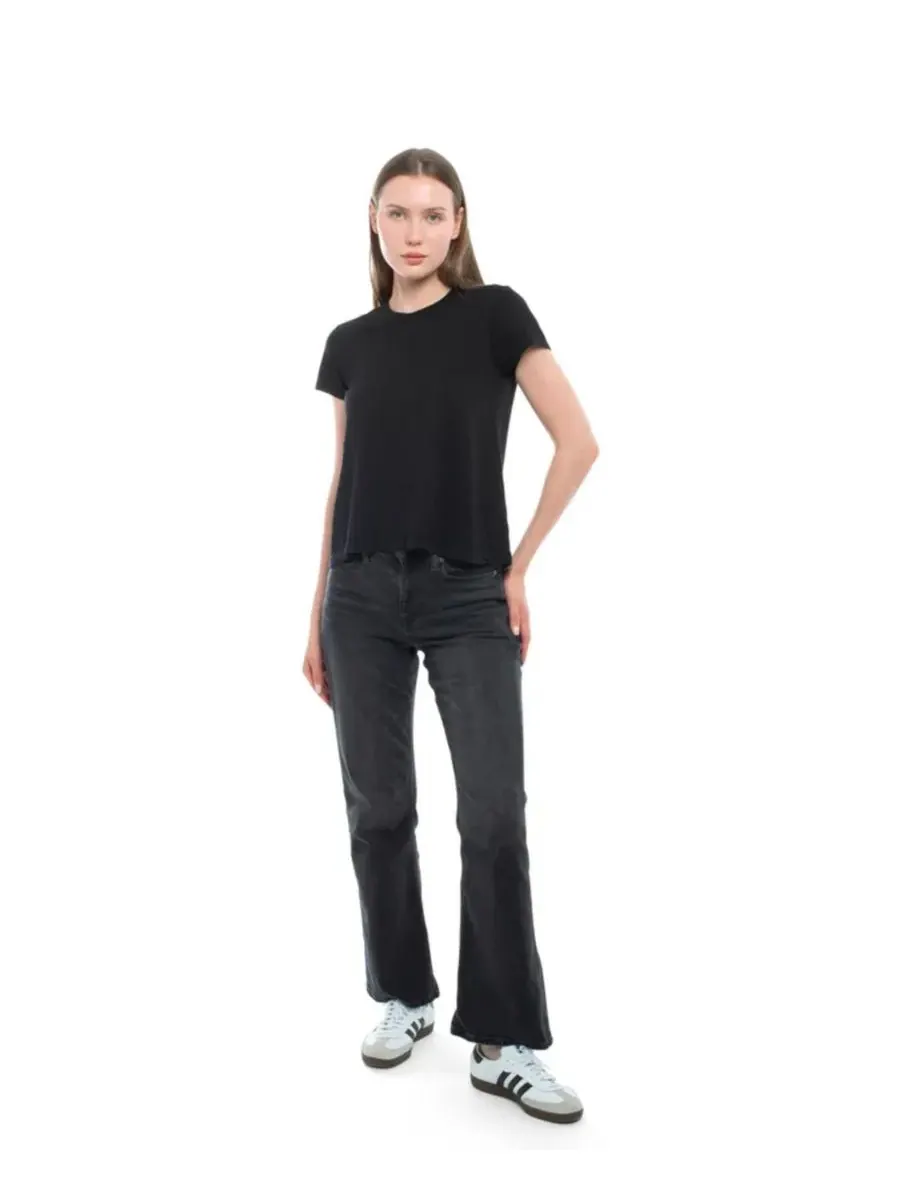 Женская детская футболка с круглым вырезом WILT Clothing — изображение 3 из 5, черный
