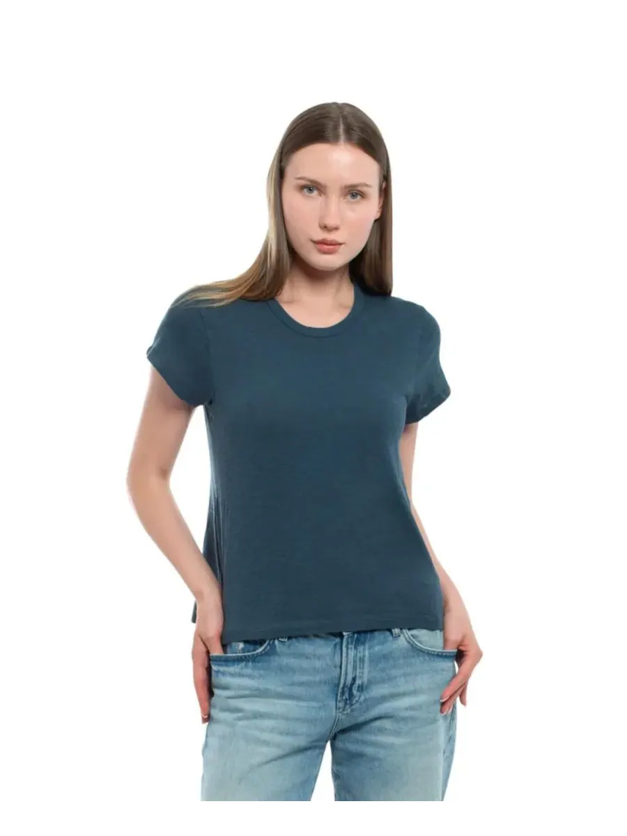 Женская детская футболка с круглым вырезом WILT Clothing — изображение 1 из 4, синий