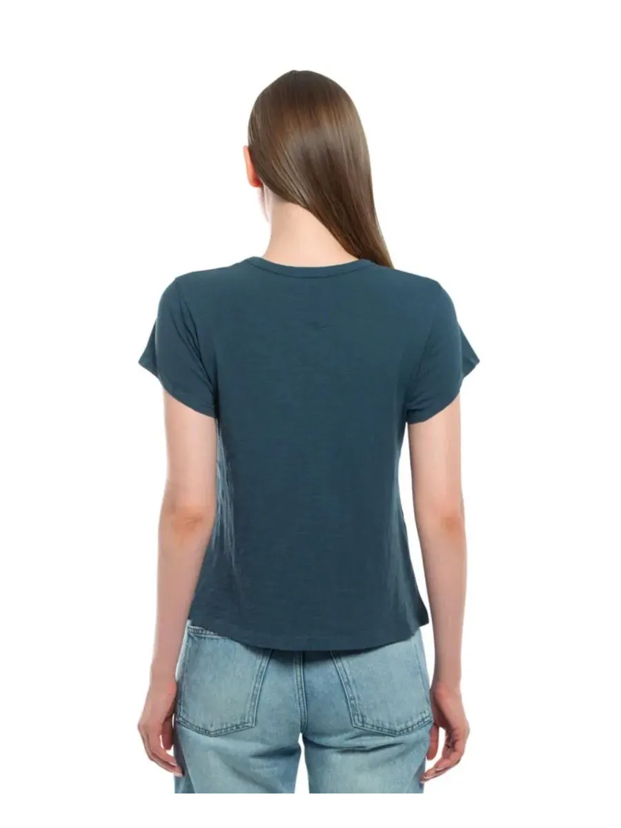 Женская детская футболка с круглым вырезом WILT Clothing — изображение 2 из 4, синий