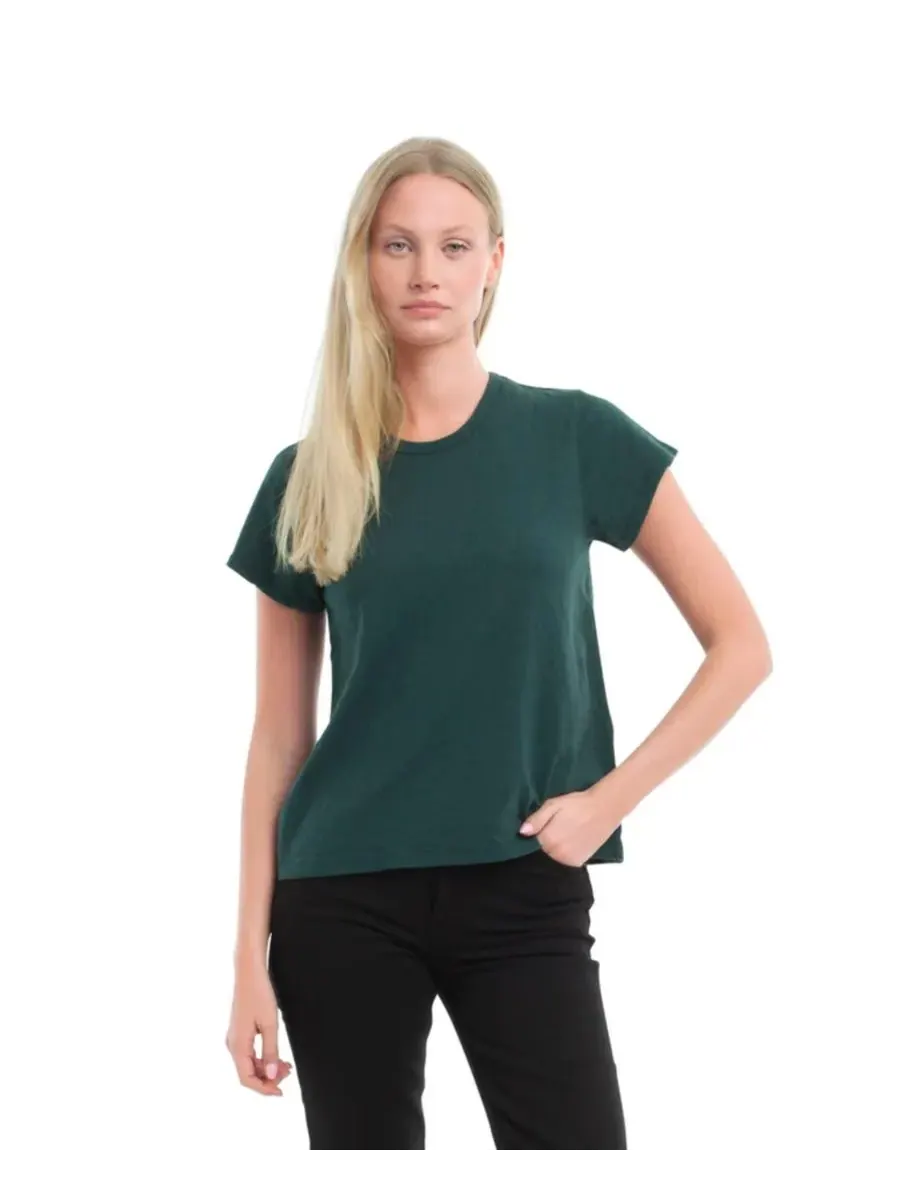 Женская детская футболка с круглым вырезом WILT Clothing, темно-sea — изображение 1 из 4, темно-синий