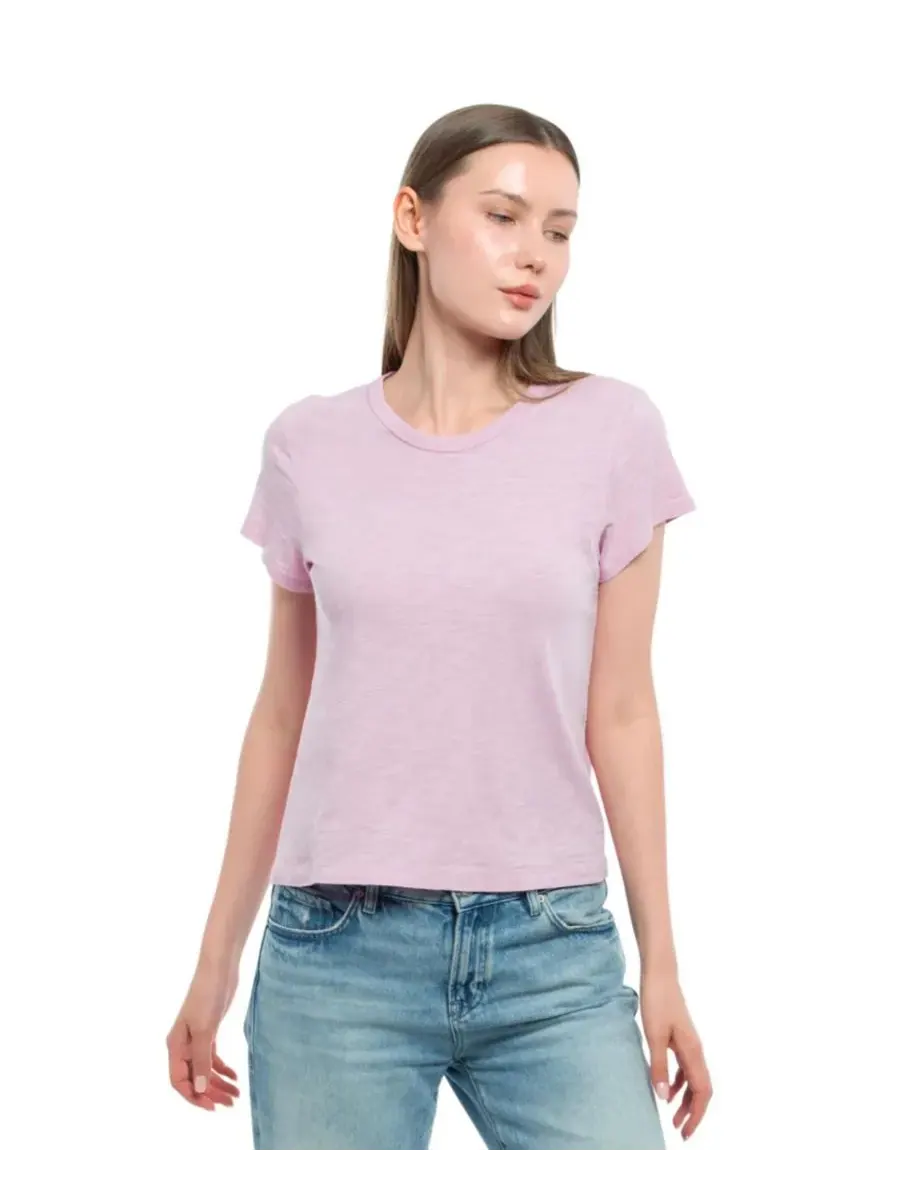 Женская детская футболка с круглым вырезом WILT Clothing — изображение 1 из 4, фиолетовый