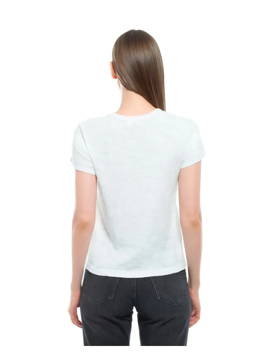 Женская детская футболка с круглым вырезом WILT Clothing — изображение 3 из 4, белый