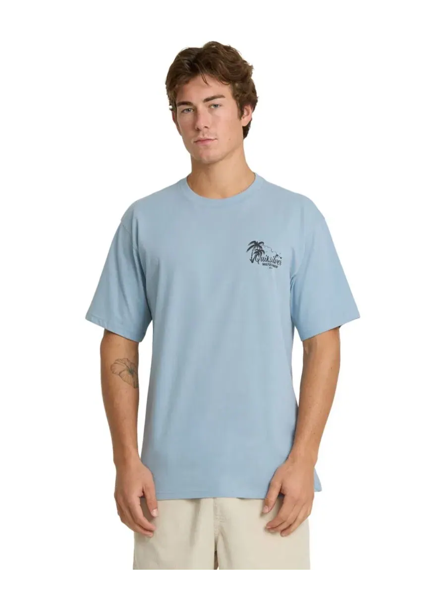 Футболка с принтом Outrigger Quiksilver Waterman — изображение 2 из 3, синий