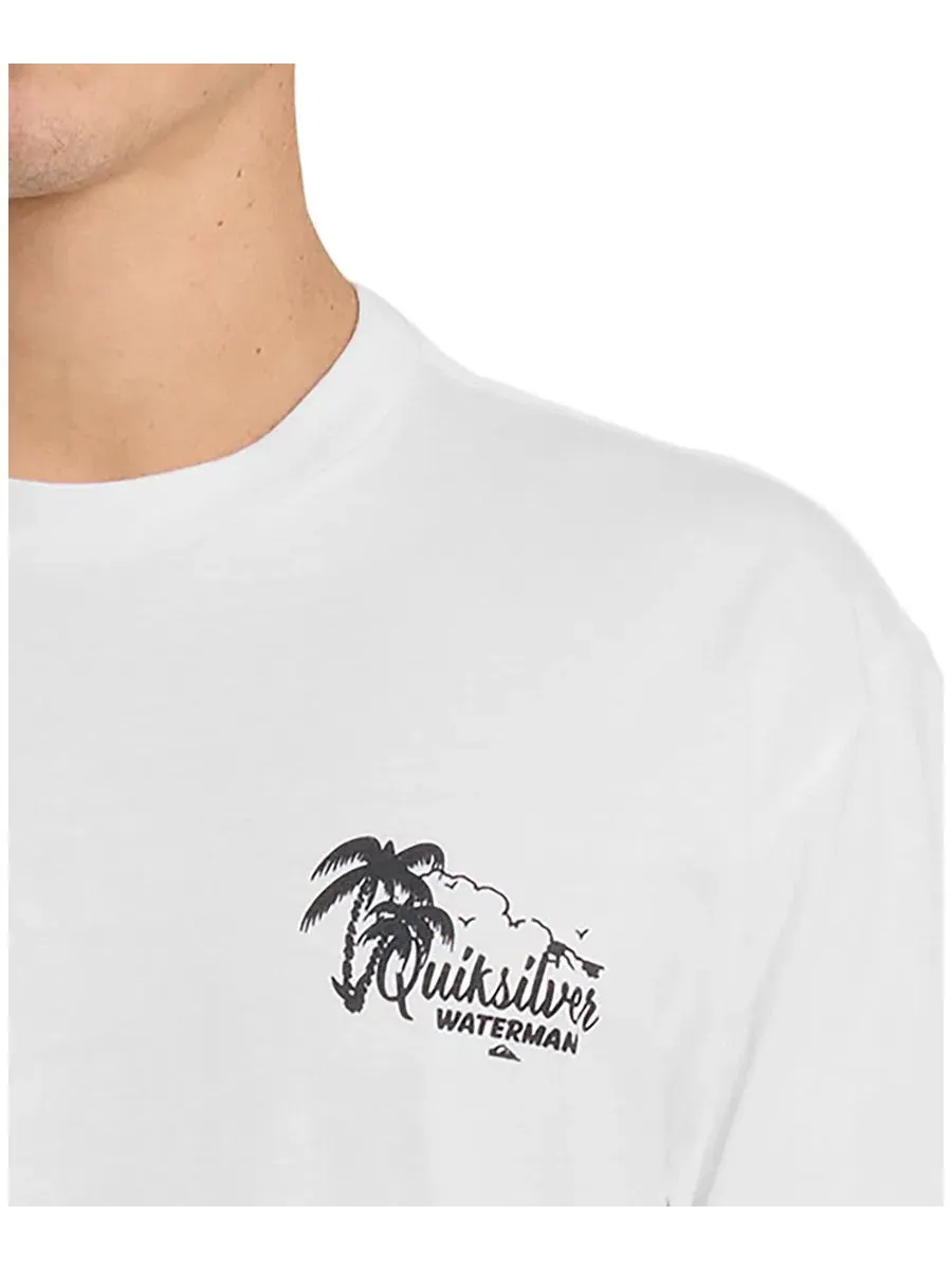 Футболка с принтом Outrigger Quiksilver Waterman — изображение 3 из 3, белый