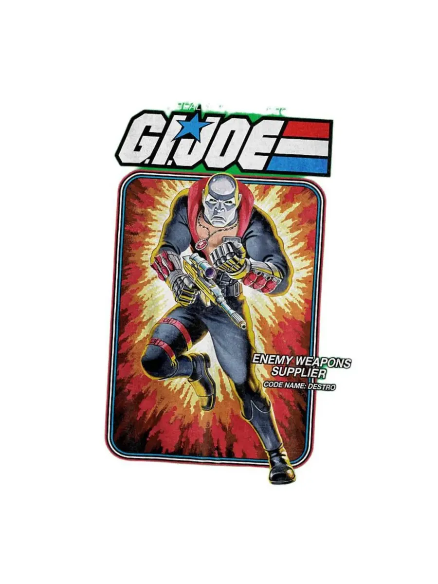 Футболка с принтом G.I. Joe Destro Card Hasbro+ — изображение 3 из 3, приглушенный