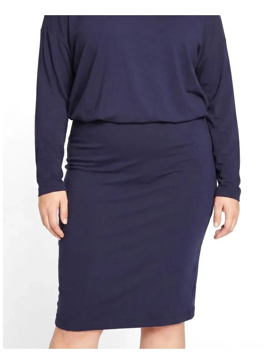 Юбка-карандаш миди Danube Jersey Universal Standard — синий