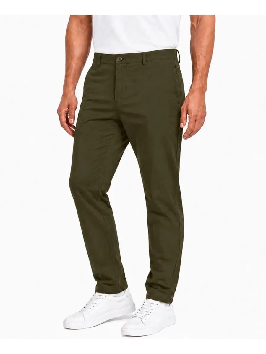 Брюки чинос с длинным рукавом, Slim Fit Blu Rock — изображение 1 из 4, оливковый