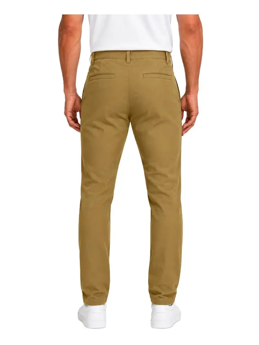 Брюки чинос slim fit из хлопка с эластаном, Super Stretch Blu Rock — изображение 2 из 4, хаки