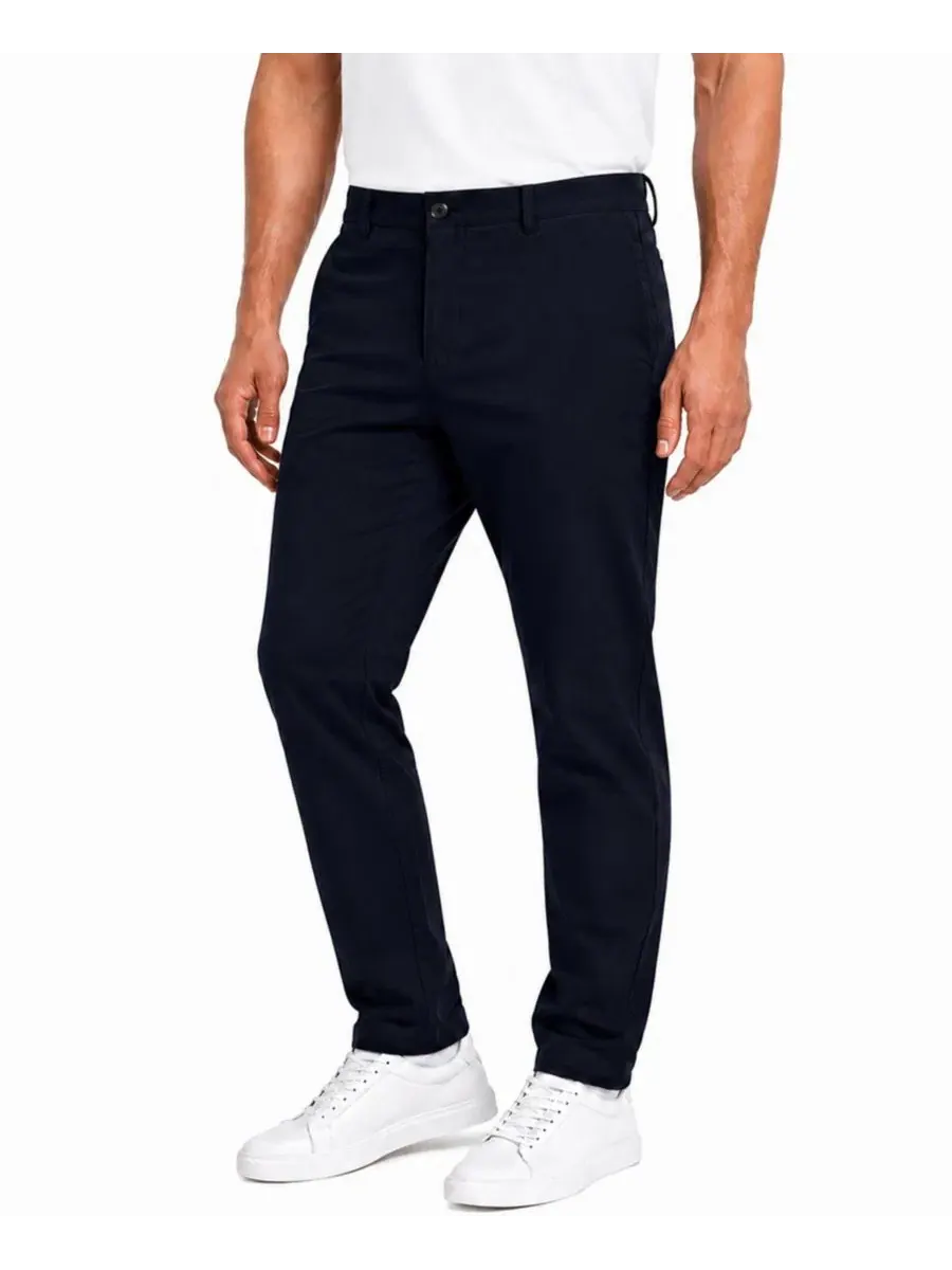 Брюки чинос с зауженным кроем, на резинке, Super Stretch Slim-Fit Blu Rock — изображение 1 из 4, темно-синий
