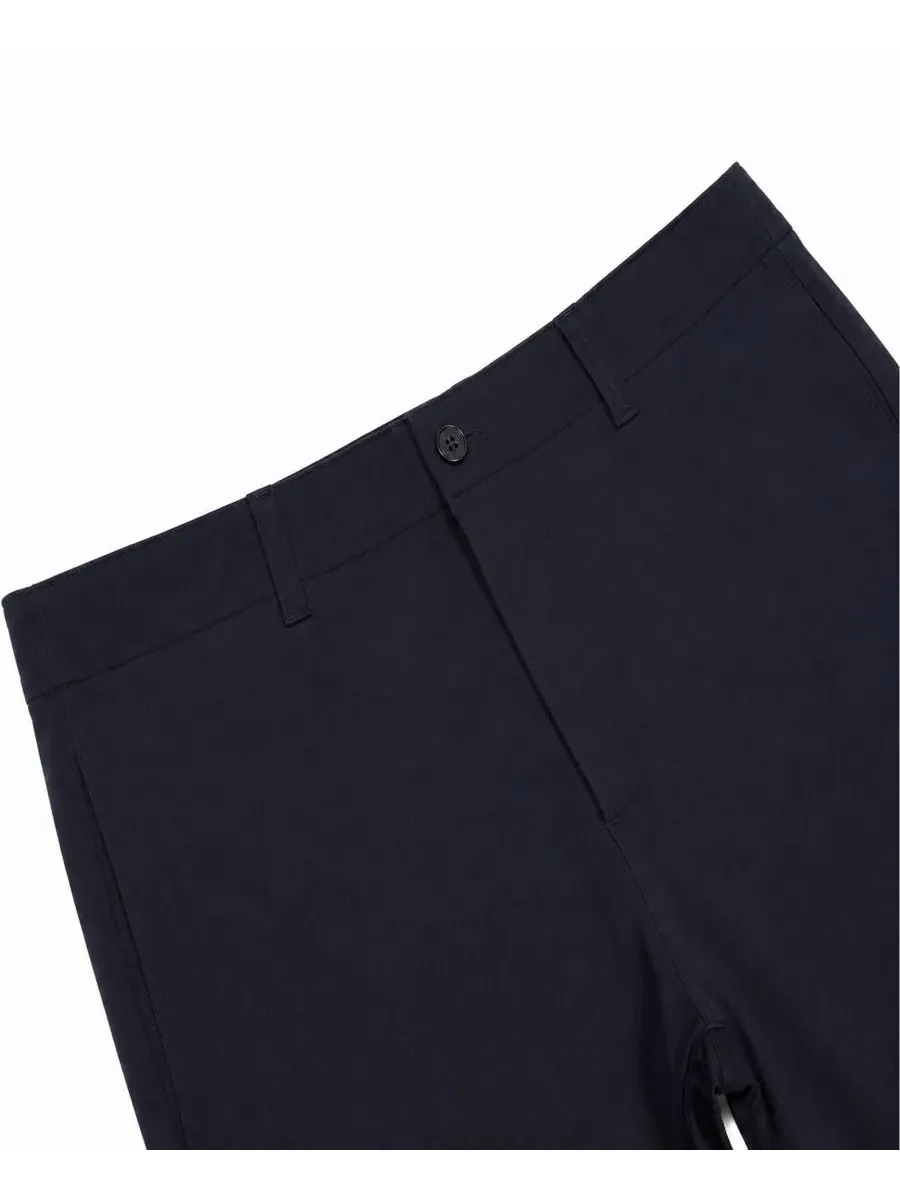 Брюки чинос с зауженным кроем, на резинке, Super Stretch Slim-Fit Blu Rock — изображение 3 из 4, темно-синий