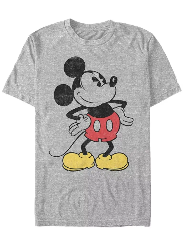 Мужская футболка с коротким рукавом Vintage Mickey Fifth Sun — изображение 1 из 1, серый