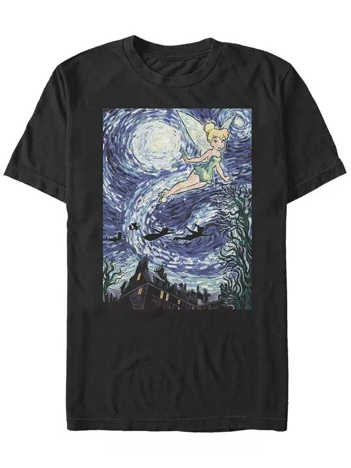 Мужская футболка Starry Tink Night с коротким рукавом и круглым вырезом Fifth Sun — изображение 1 из 1, черный