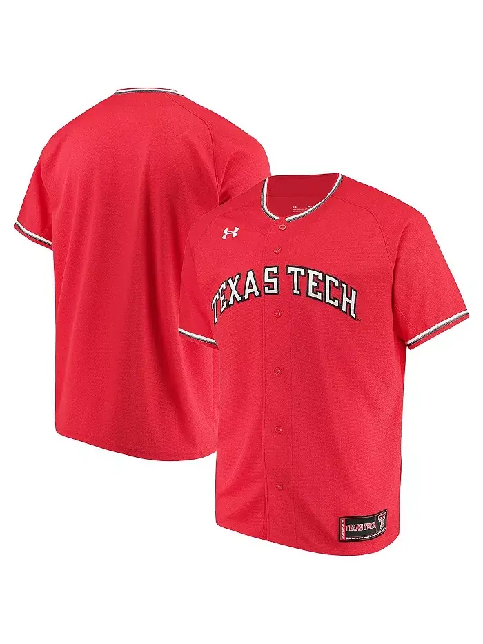 Мужская бейсбольная джерси Texas Tech Red Raiders Performance Replica Under Armour