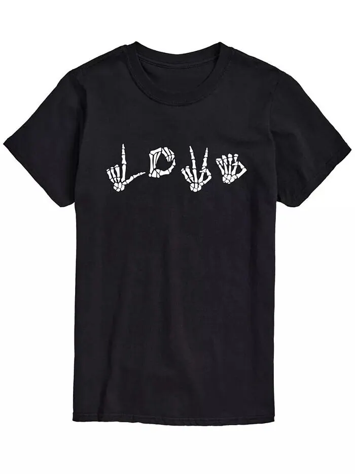 Мужская футболка Love Skeleton Hands Classic Fit AIRWAVES — изображение 1 из 2, черный