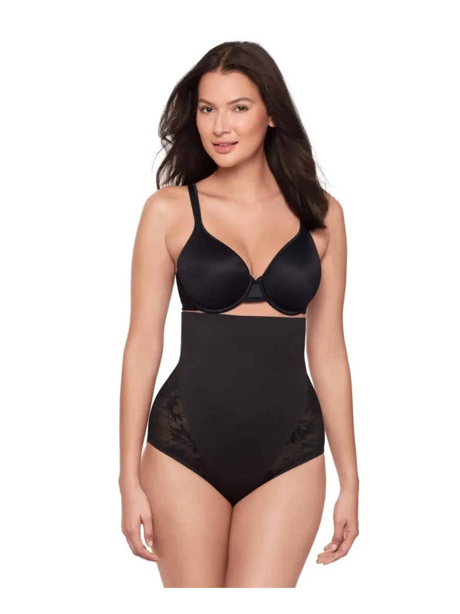Женские корректирующие трусики с высокой талией Modern Romance 2475 Miraclesuit — изображение 1 из 6, черный