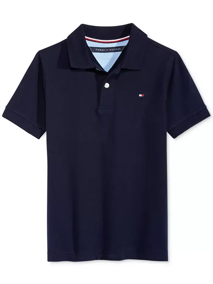 Детская и мальчиковая поло Ivy Stretch Tommy Hilfiger — изображение 5 из 5, темно-синий