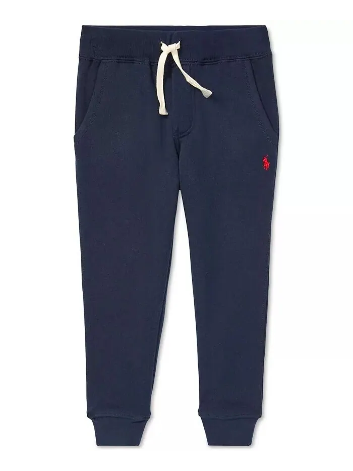 Джоггеры из хлопкового флиса для малышей и маленьких мальчиков Polo Ralph Lauren — изображение 1 из 3, стриженый