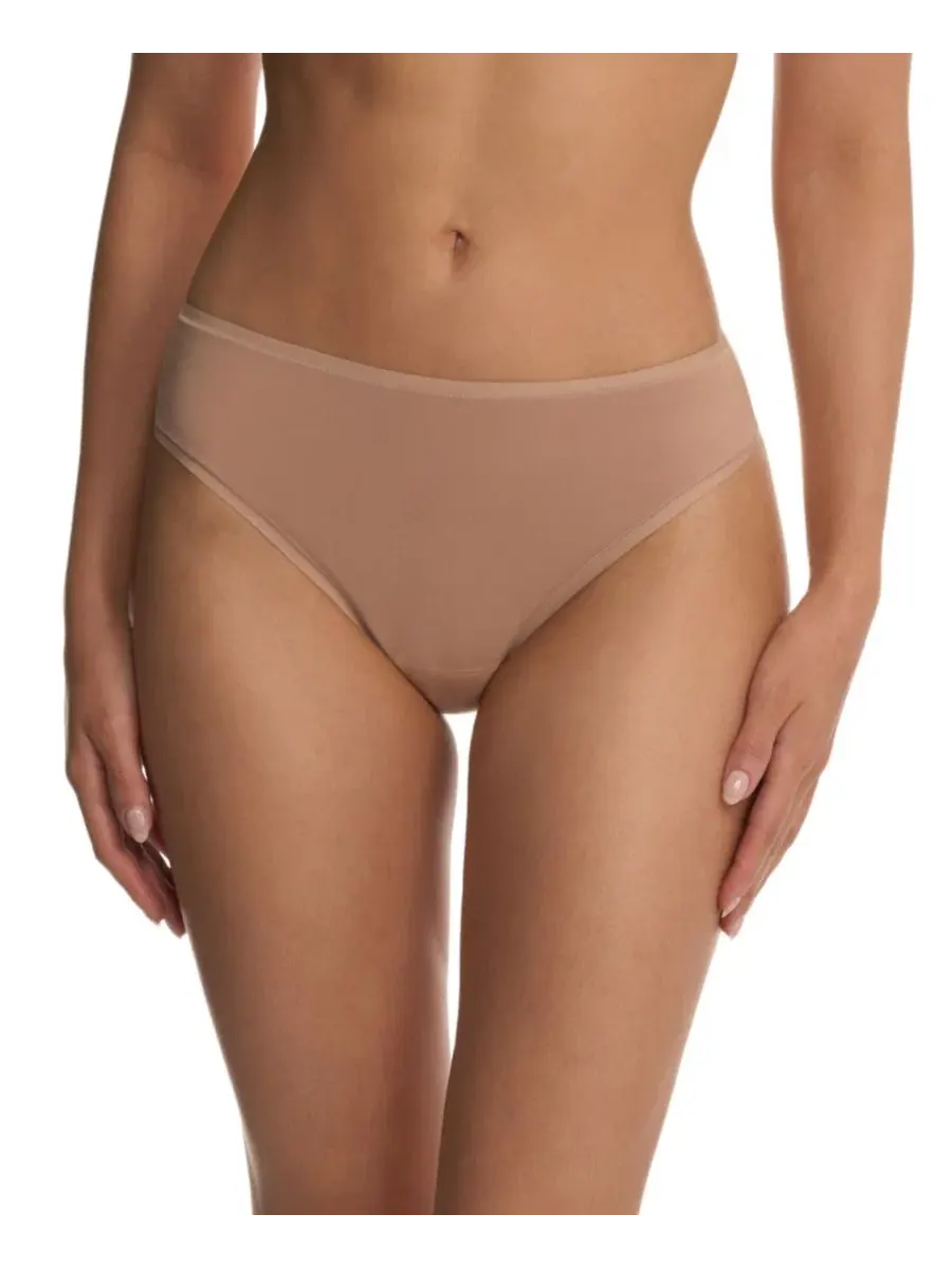 Женские хлопковые стринги Bliss Bare Natori — изображение 1 из 3, пергаментный