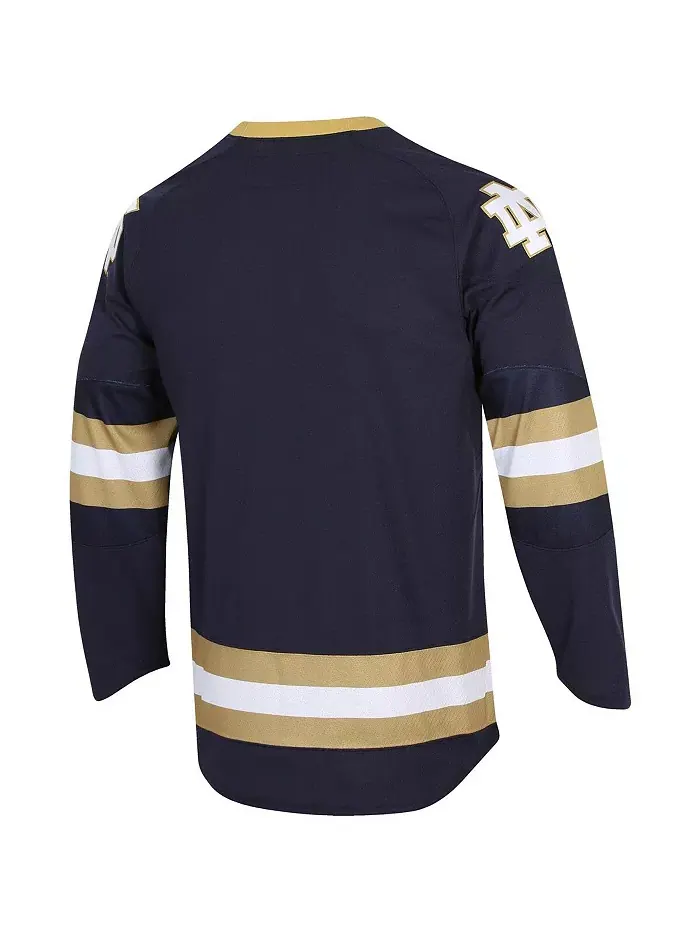 Мужская хоккейная реплика футболки Notre Dame Fighting Irish UA Under Armour — изображение 2 из 6, темно-синий