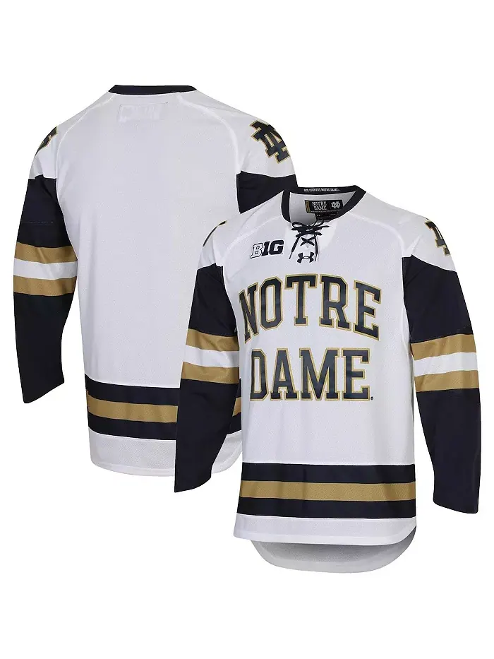 Мужская хоккейная реплика футболки Notre Dame Fighting Irish UA Under Armour — изображение 6 из 6, темно-синий