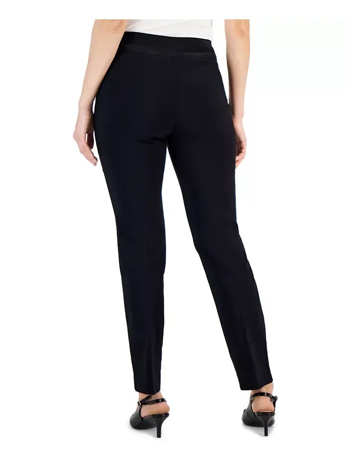 Узкие брюки с заклепками Petite Studded-Rivet Straight-Leg, размеры Petite и Petite Short JM — изображение 2 из 4
