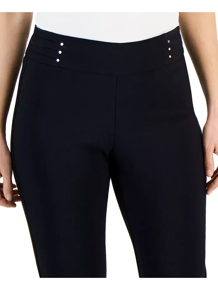 Узкие брюки с заклепками Petite Studded-Rivet Straight-Leg, размеры Petite и Petite Short JM — изображение 4 из 4