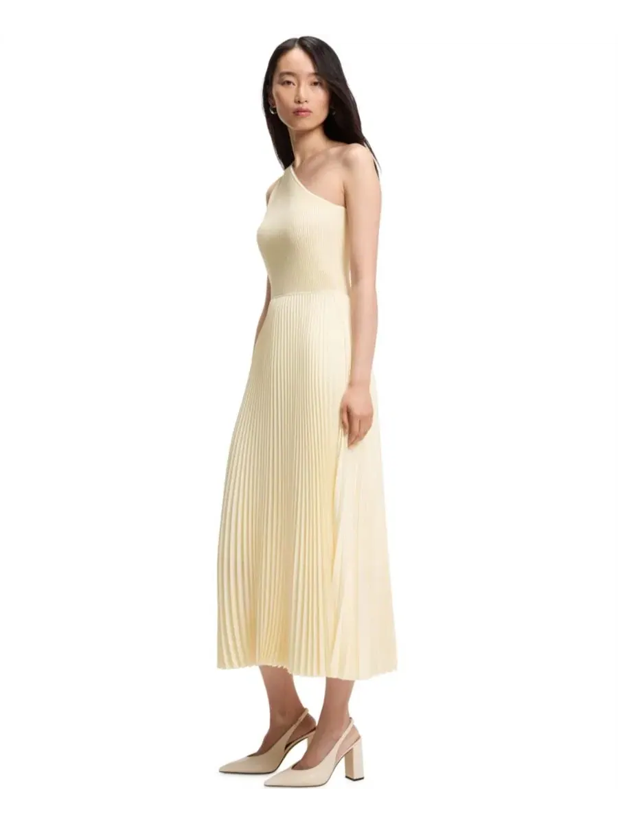 Платье-трапеция с одним плечом в складку Boss by Women's Skirt Rib-Knit One-Shoulder Dress Hugo Boss — изображение 5 из 5