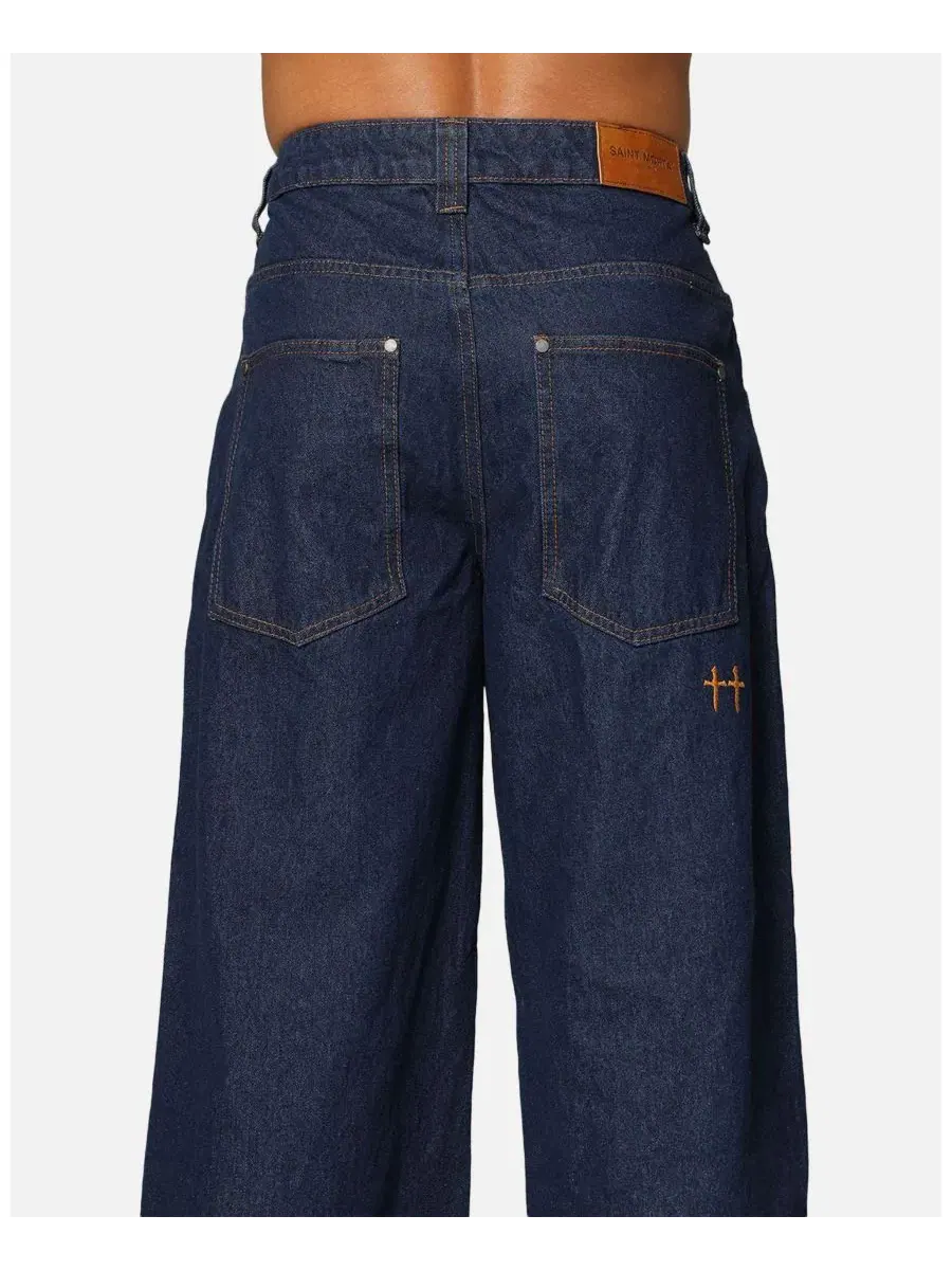 Мужские джинсы Amplus Selvedge с подворотами SAINT MORTA — изображение 7 из 7, нет цвета