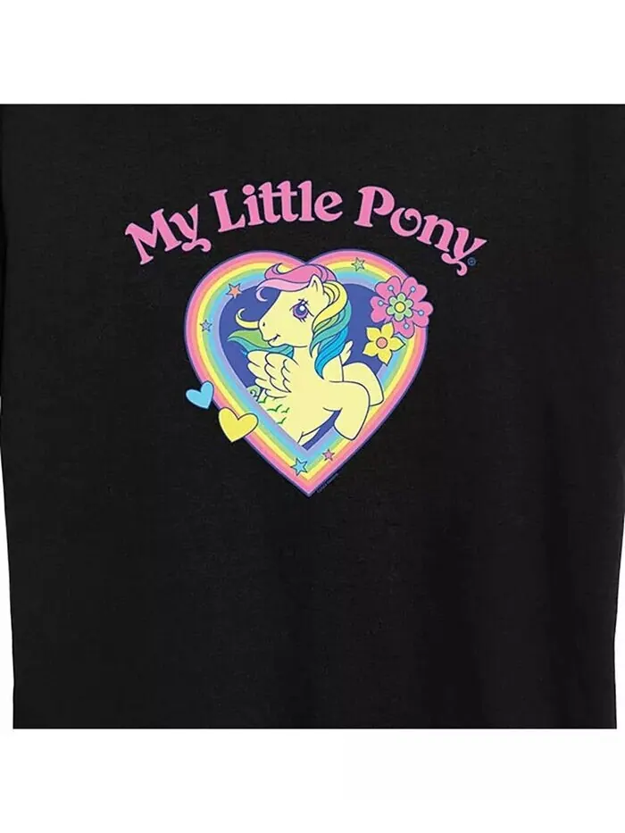 Модная футболка большого размера с рисунком My Little Pony Hybrid Apparel — изображение 3 из 3, черный