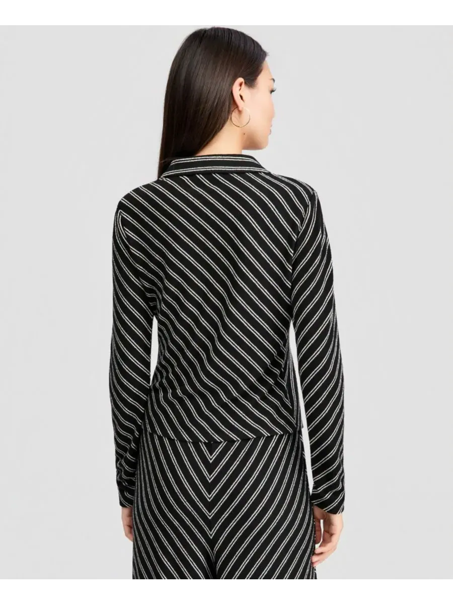 Кардиган с отложным воротником, модель Collared Cardigan And Now This — изображение 4 из 4, черный