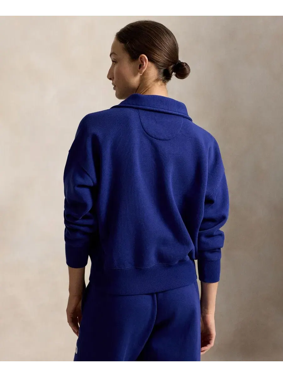 Свитшот Women's Varsity Quarter-Zip Polo Ralph Lauren — изображение 4 из 5, королевский синий