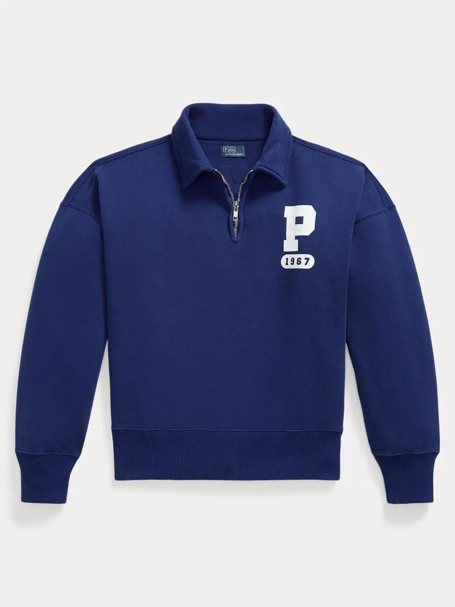 Свитшот Women's Varsity Quarter-Zip Polo Ralph Lauren — изображение 5 из 5, королевский синий