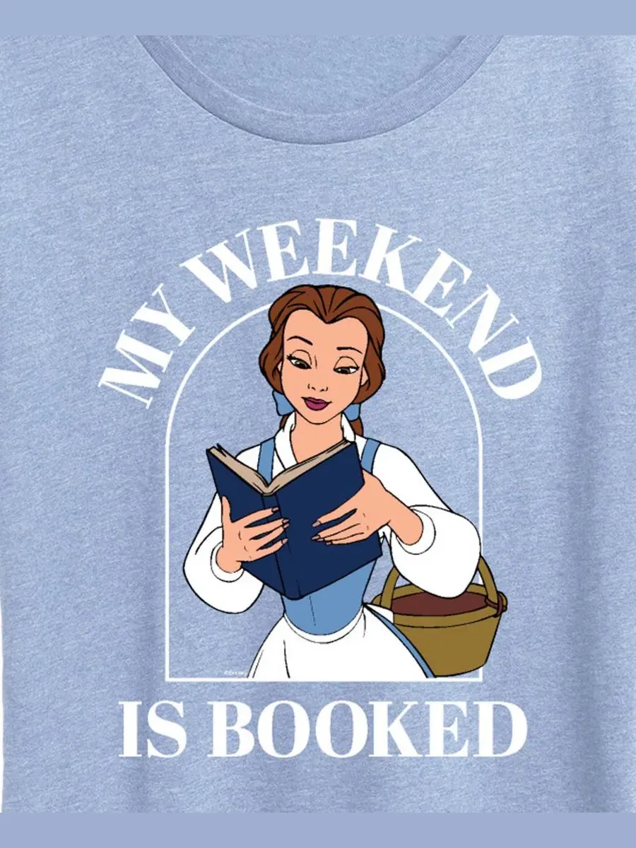 Футболка с длинным рукавом с принтом My Weekend Is Booked Hybrid Apparel — изображение 2 из 3, синий