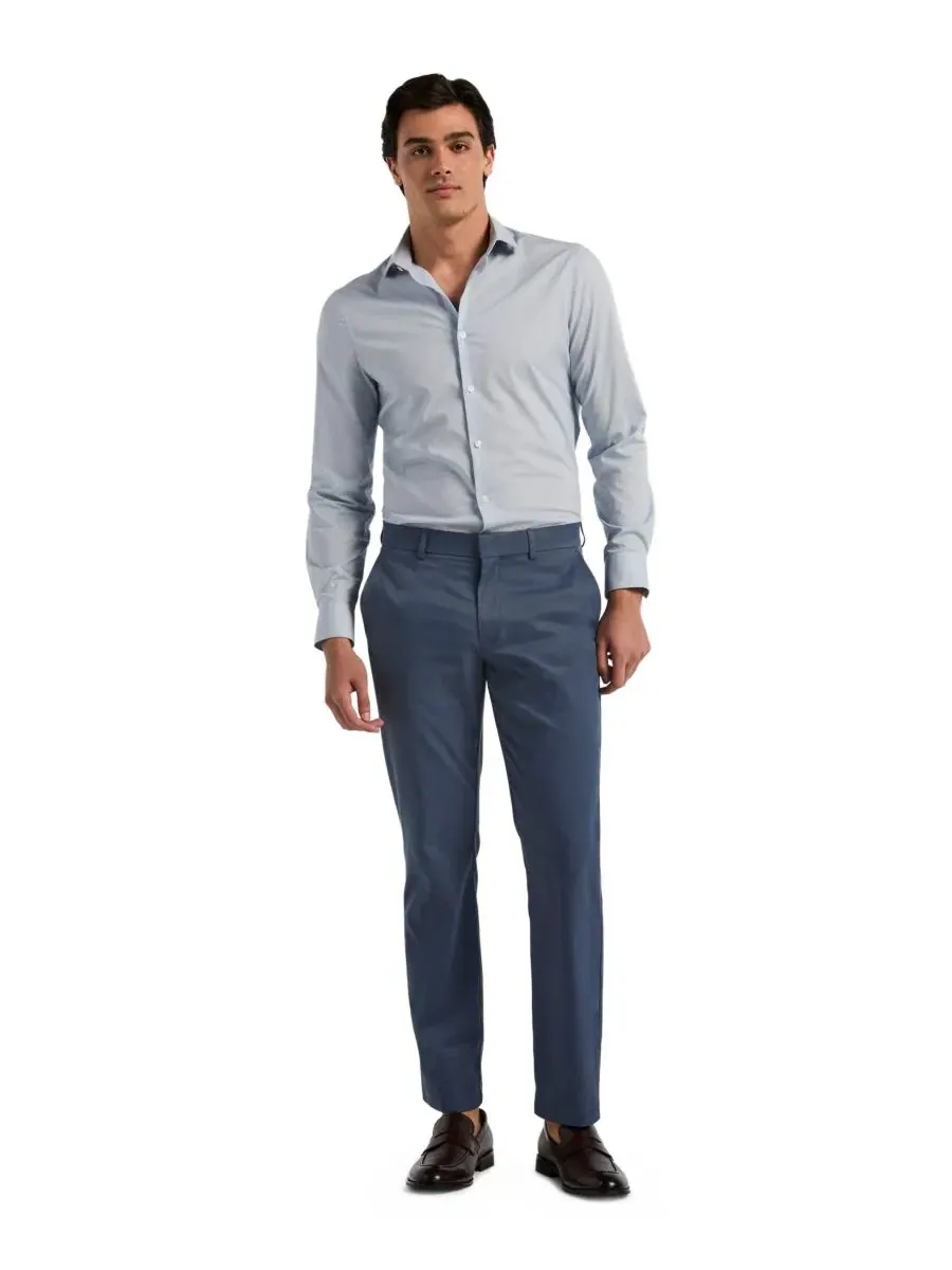Брюки классические прямого кроя Perry Ellis Portfolio — изображение 2 из 6, винтажный индиго