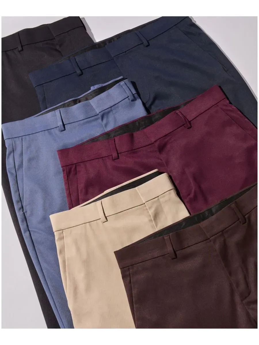 Брюки классические прямого кроя Perry Ellis Portfolio — изображение 6 из 6, винтажный индиго