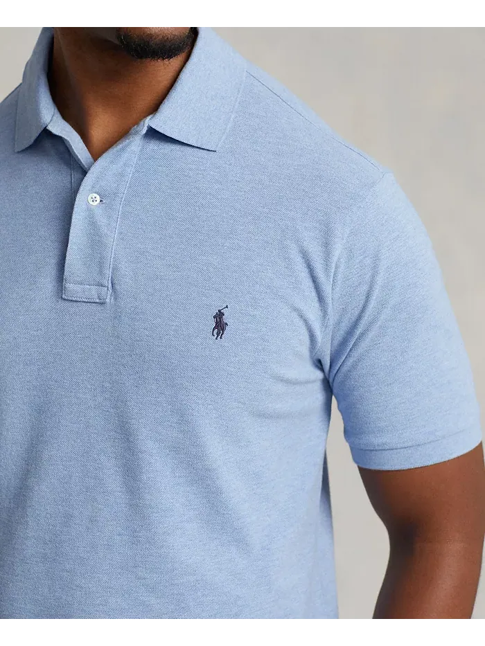 Мужская поло The Iconic Mesh большого и высокого размера Polo Ralph Lauren — изображение 3 из 4