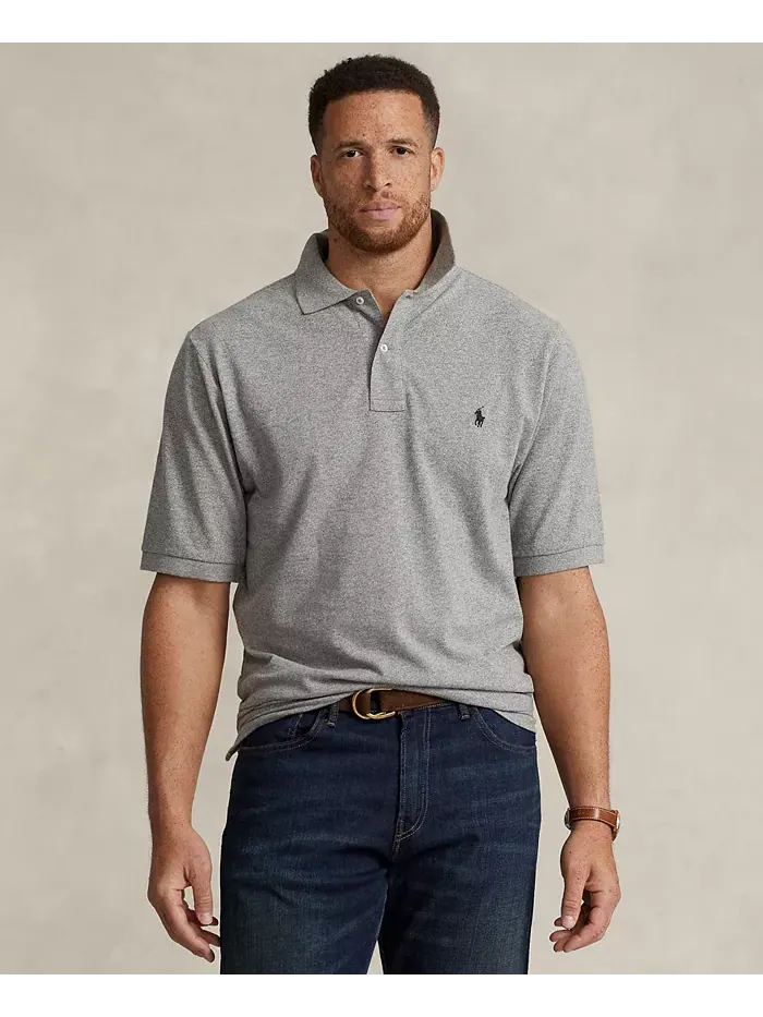Мужская поло The Iconic Mesh большого и высокого размера Polo Ralph Lauren — изображение 1 из 4
