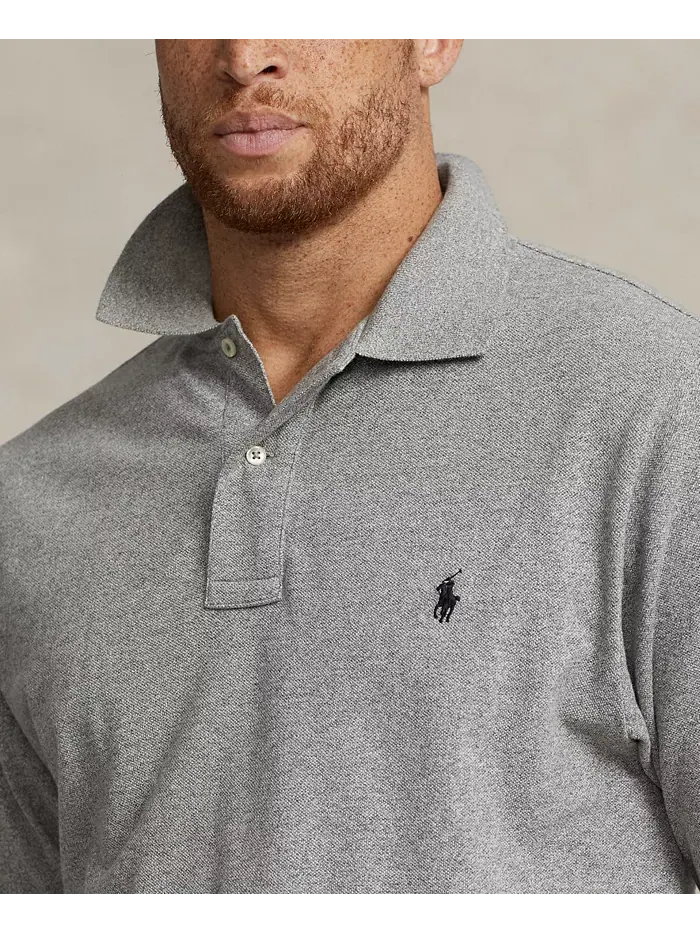 Мужская поло The Iconic Mesh большого и высокого размера Polo Ralph Lauren — изображение 3 из 4